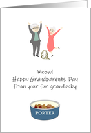 Grandparents Day from Fur Grandbaby Custom Pet Name on Bowl card