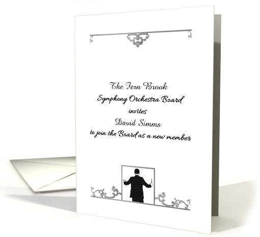 Symphony Orchestra Board Member Invite Formal card (1643678)