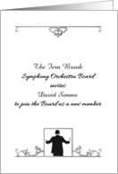 Symphony Orchestra Board Member Invite Formal card