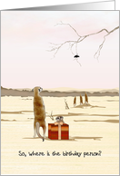 Birthday from All of Us Meerkats Looking out for Birthday Person card