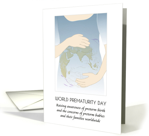 World Prematurity Day Expecting Lady Represents Worldwide Babies card