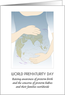 World Prematurity Day Expecting Lady Represents Worldwide Babies card