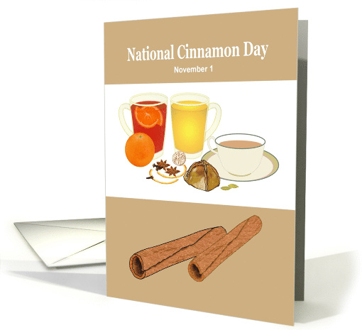 National Cinnamon Day Drinks and Food Made with Cinnamon card