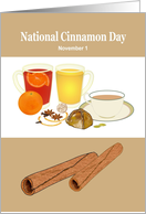 National Cinnamon Day Drinks and Food Made with Cinnamon card