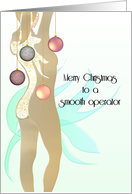 Christmas for Electrologist Partial Profile of Lady’s Body card