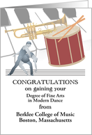 Gaining a Degree in Fine Arts Modern Dance and Musical Instruments card