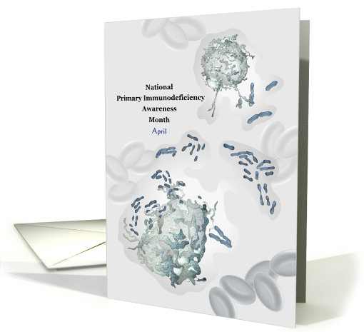 National Primary Immunodeficiency Awareness Month Immune System card