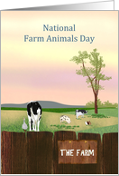 National Farm Animals Day Farm Animals Out in the Fields card