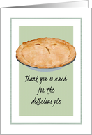 Thank You for the Delicious Home Made Pie card