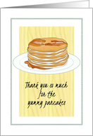 Thank You for the Home Made Pancakes card