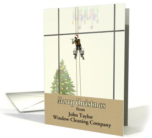 Christmas from Window Cleaning Company Tree Behind High... (1689990)