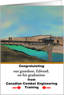 Graduation Canadian Combat Engineering Training Troop Crossing Bridge card