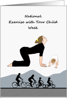 National Exercise with Your Child Week Family Physical Fitness card