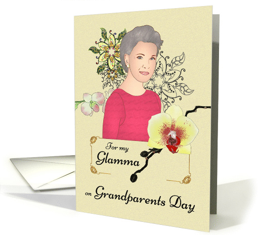 Grandparents Day Glamma Elegant Grandmother card (1696250)