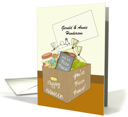 Custom Halloween You've Been Booed Box of Treats card (1697788)