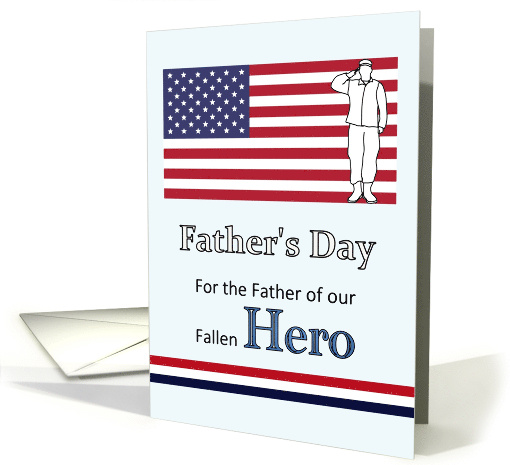 Father's Day Father of Fallen Soldier Son American Flag... (1698714)