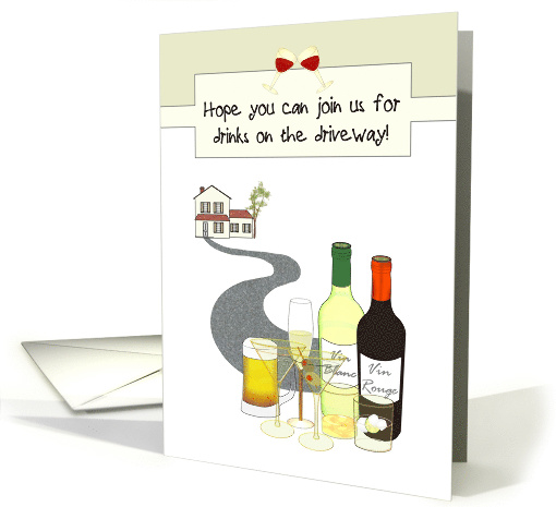 Drinks on Driveway Invite Driveway Joining House and... (1699622)