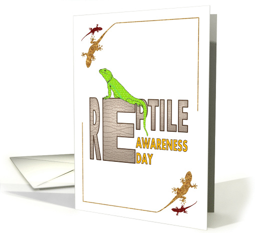 Reptile Awareness Day Lizards card (1708072)