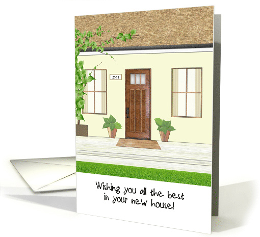 Front of New House Custom House Number Congratulations card (1708642)