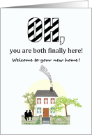 Adopted Teenage Boys Welcome to Your New Home and Family card