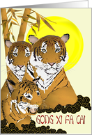 Chinese New Year of the Tiger From Our House to Yours Tiger Family card