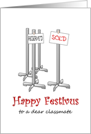 Festivus for Classmate Festivus Poles for Sale card