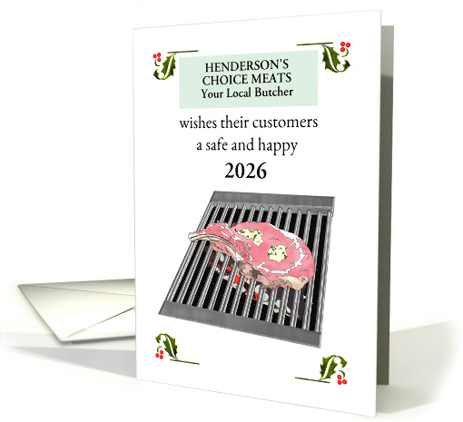 Butcher to Customers Custom New Year Name Ribeye Steak on... (1714962)