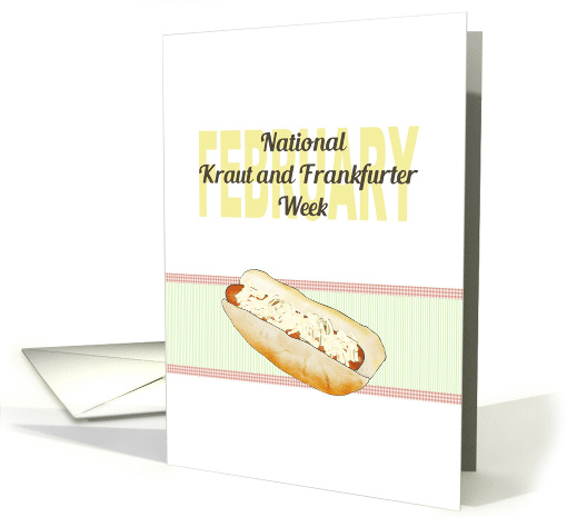 National Kraut and Frankfurter Week Yummy Hot Dog and... (1715410)