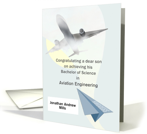 Bachelor of Science Aviation Degree Son Graduating Paper... (1716024)