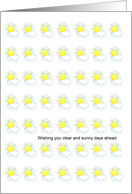 Retirement Meteorologist Clear and Sunny Days Ahead card