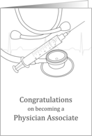 Congratulations Becoming Physician Associate Medical Instruments card