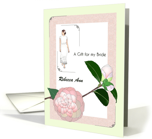 Wedding Gift for My Bride Camellia Bloom Bride in Lovely... (1730108)