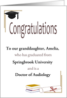 Graduate Doctor Of Audiology Custom Name Relation University card