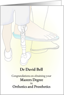 Masters Degree In Orthotics And Prosthetics Custom Fitted for Patients card