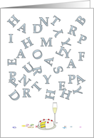 Birthday Greeting Letters Jumbled Require Some Assembly card