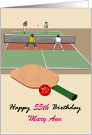 Women Playing Pickleball Birthday For Lady Who Loves Pickleball card