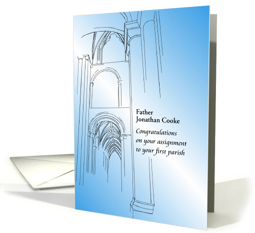 Congratulations Catholic Priest Assignment To First Parish card