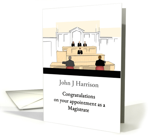 Magistrate Sworn In Appointed Lower Court In Session card (1745178)