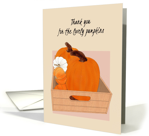 Thank You For Pumpkins Lovely Pumpkins In Wooden Box card (1748634)
