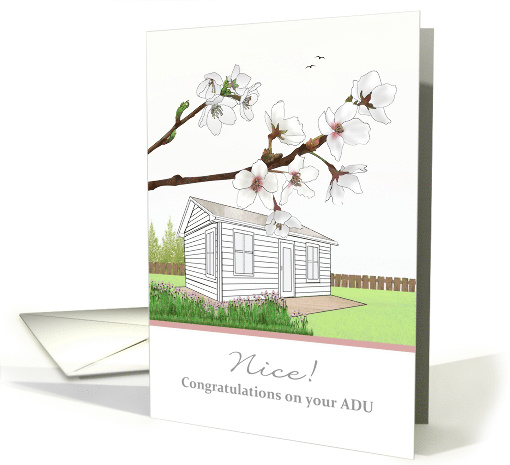 Congratulations On Your ADU Built In The Back Yard card (1751620)
