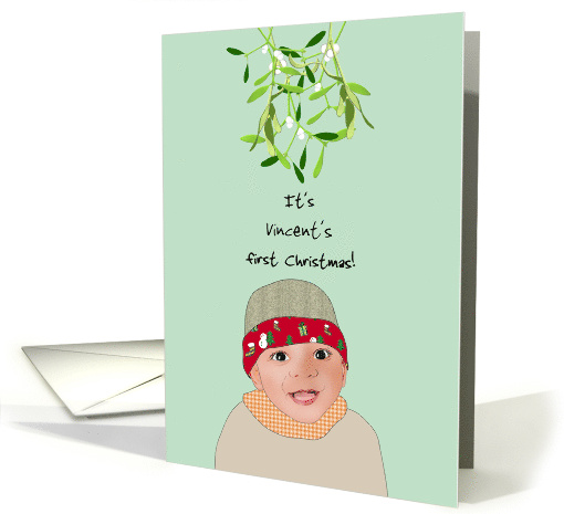 Latin American Baby's First Christmas Mistletoe Hanging... (1752358)
