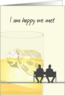 Happy We Met Two Gay Men Sitting Together Whisky On The Rocks card