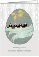 Easter For Board Members Board Meeting In Egg Shaped Frame card