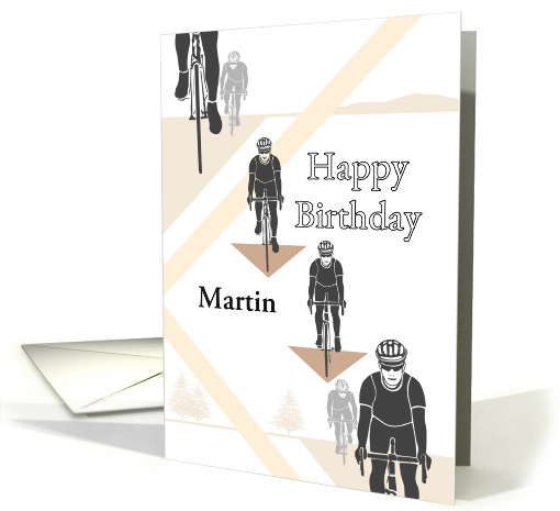 Custom Birthday Cycling Enthusiasts Out On The Road Hills... (1759888)