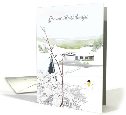 Gezuar Krishtlindjet Merry Christmas In Albanian Snow In... (1761004)