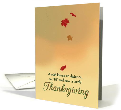 Thanksgiving For Estranged Brother Evening Fall Foliage... (1762076)