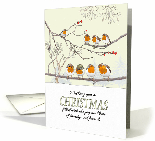 Christmas Filled With Joy Of Family And Friends Robins On... (1764670)