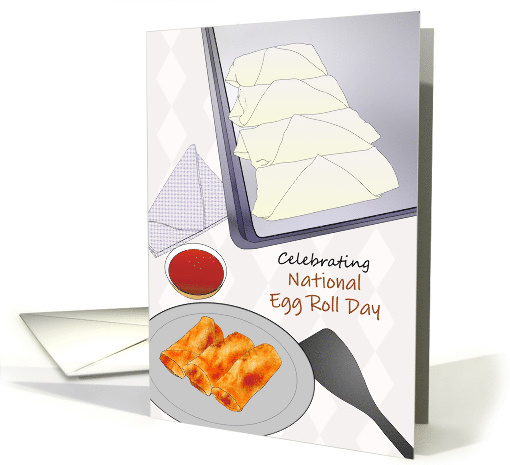 National Egg Roll Day Crispy Egg Rolls And Dip... (1770230)
