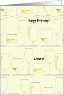 Birthday From All Of Us Cheers To Your Good Health Drinks In Rows card