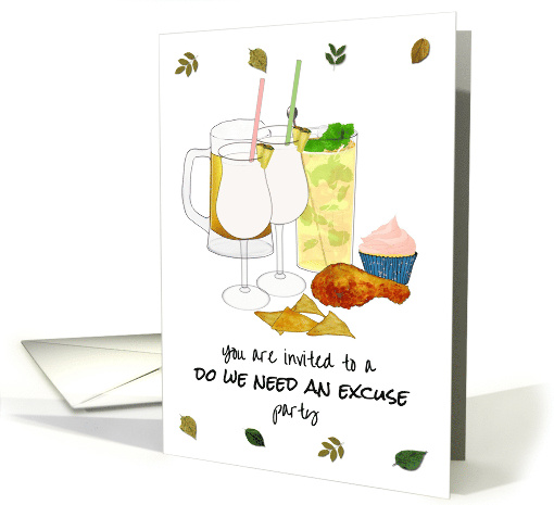 Do We Need An Excuse Party Invitation Cocktails Roast... (1778032)